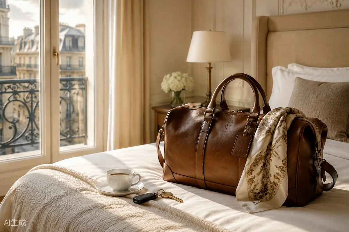 Mountain lodge prepared for a weekend getaway